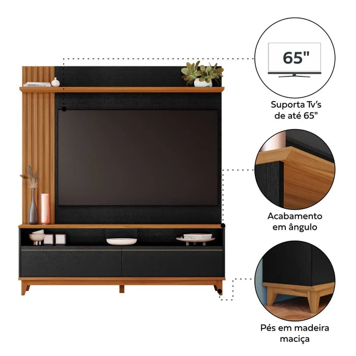 Home NT 1365 - 1,63 cm -65'' - Preto/Freijó EN