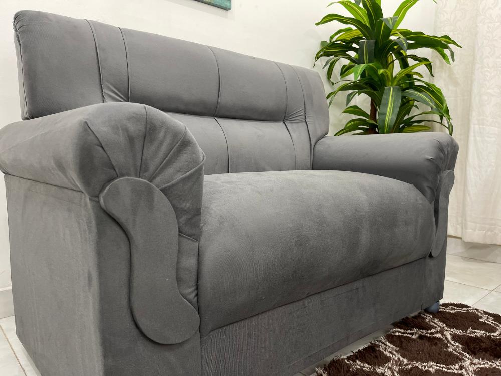 Conjunto de sofá 2 x 3 lugares REF 5014 - Cinza E