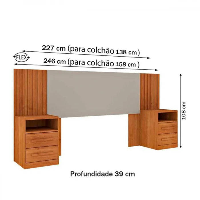 Painel Box Casal.Queen Montserrat.Barcelona Cinaomo Off White EN