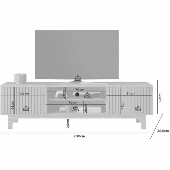 Rack Trinfo 70" - Cinamomo E