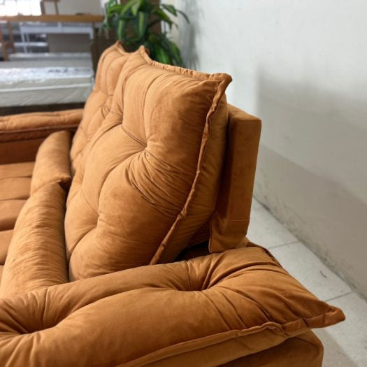 Sofá Retrátil Reclinável Atenas 2.00m - Terracota E