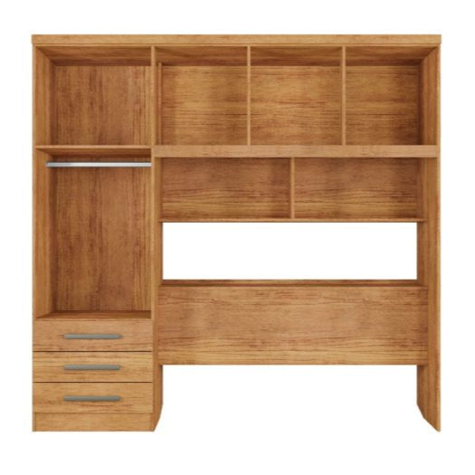 Roupeiro Modulado México (Casal 1,38 cm) - Cedro/Areia E