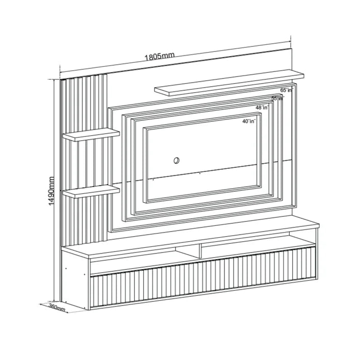 Painel Aurora Mel/Off White Viero EN