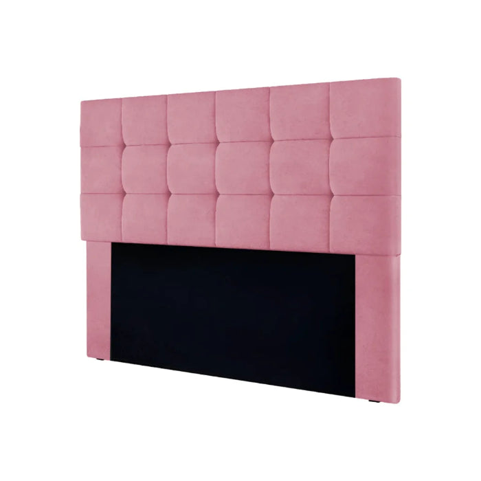 Cabeceira Casal Ana Veludo Suede Rose- EN