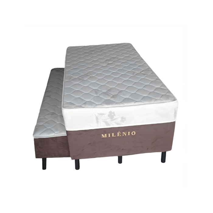 Colchobox Solteiro Milenio Semi Ortopedico com Auxiliar EN