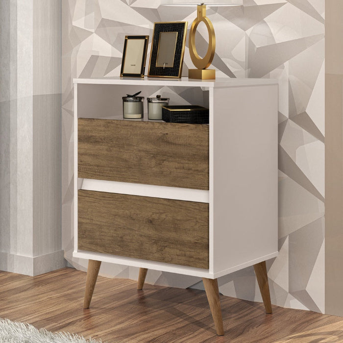 Mesa de Cabeceira Lotus Off White Jequitiba EN