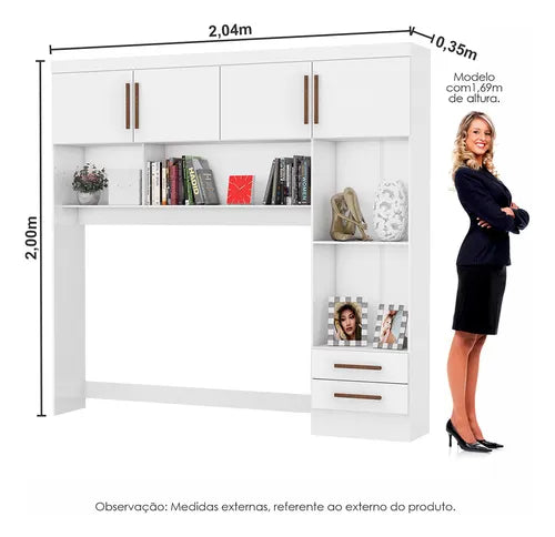 Modulado Carica (Casal 1,38 cm) - Branco S