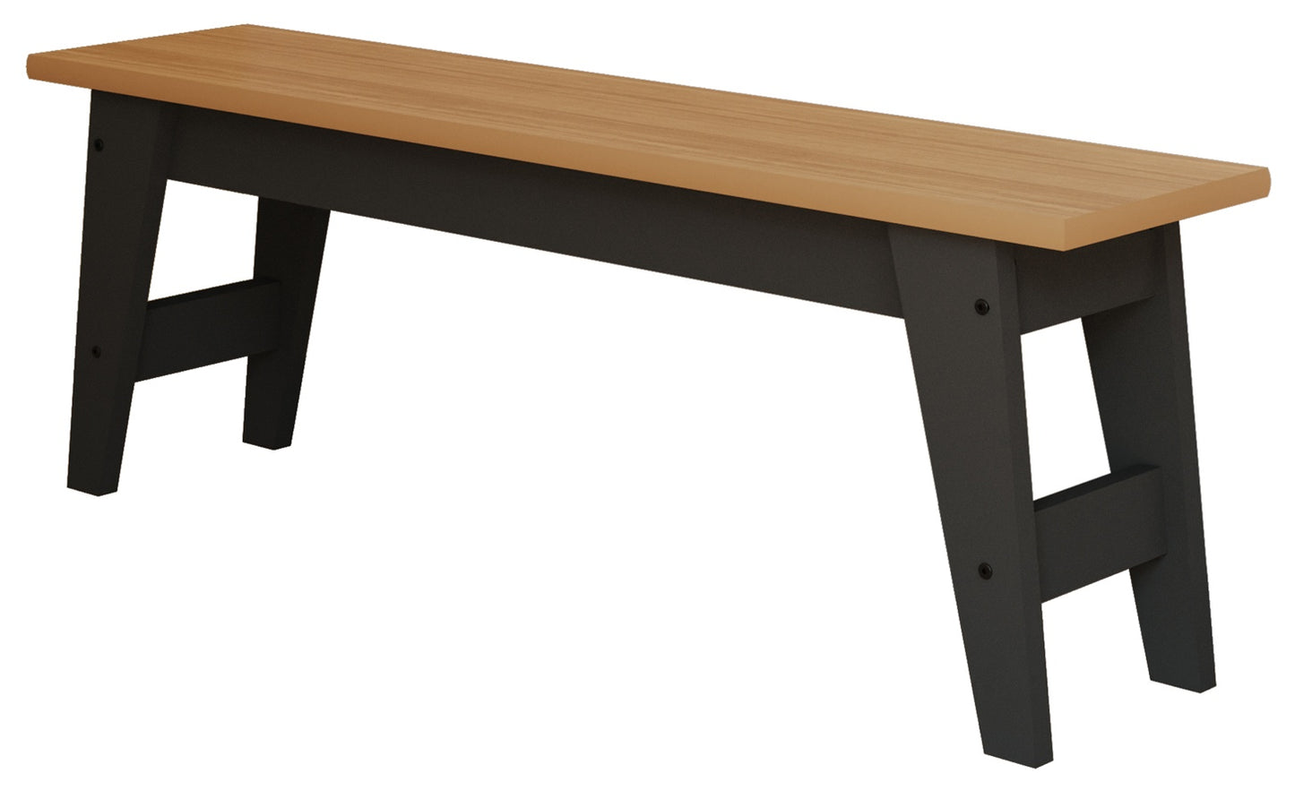 Mesa Aurora 1,30 cm + 2 Bancadas - 100% MDF - Chumbo/Nature