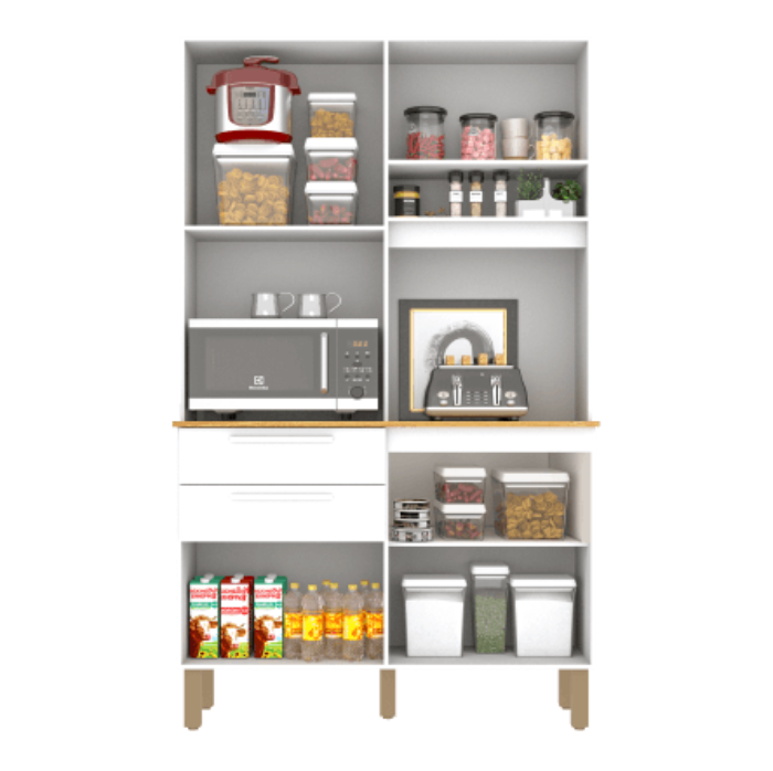 Kit Cozinha Dubai Branco EN