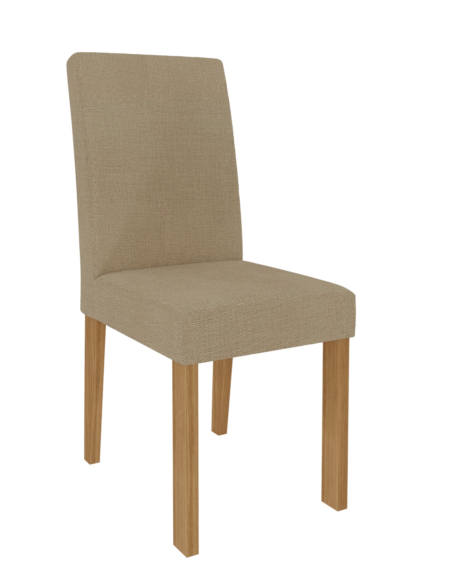Mesa de Jantar Flora + 4 Cadeiras Maia - 100% MDF - Cinamomo/Off White
