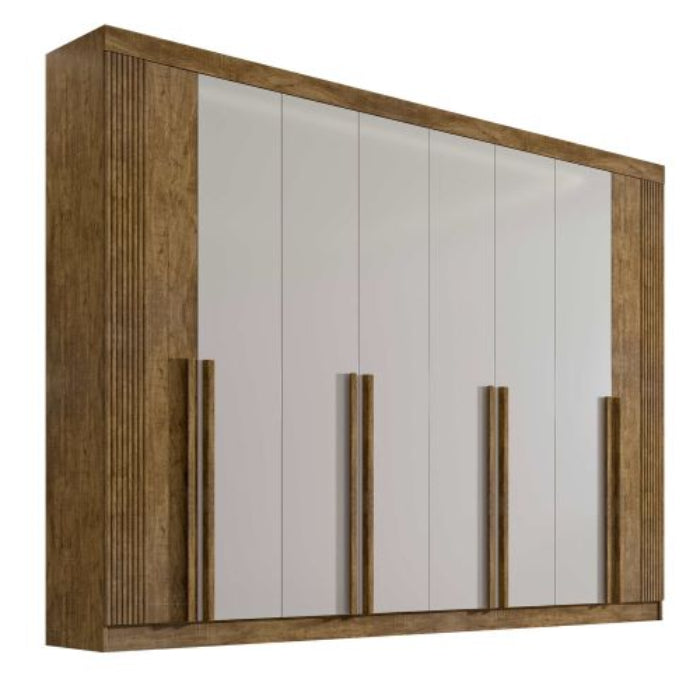 Roupeiro Daymond 8P Ipe.Off White Ripado EN