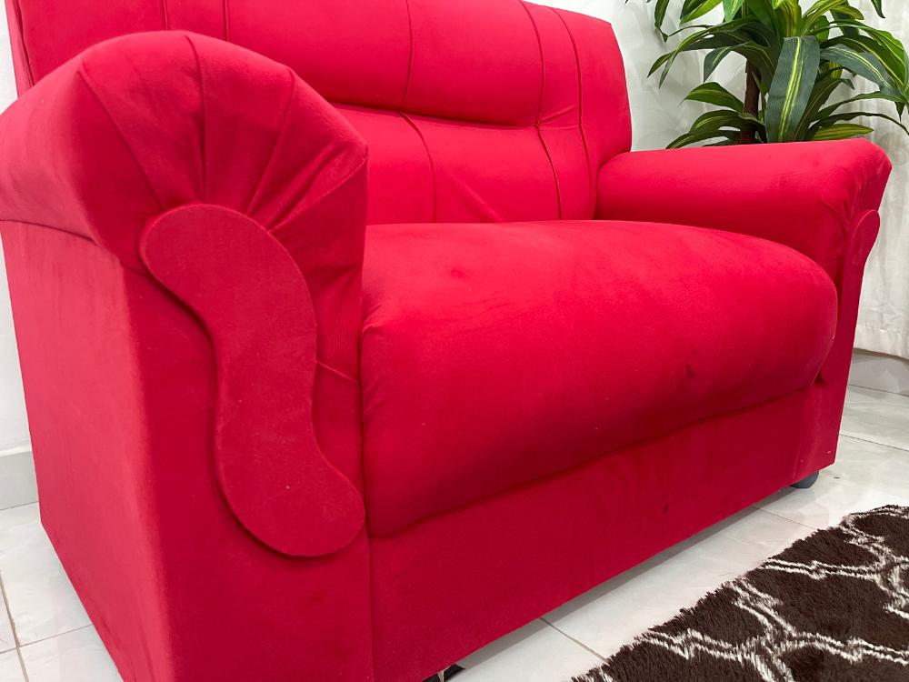 Conjunto de Sofá 2 x 3 lugares REF 5014 - Vermelho E