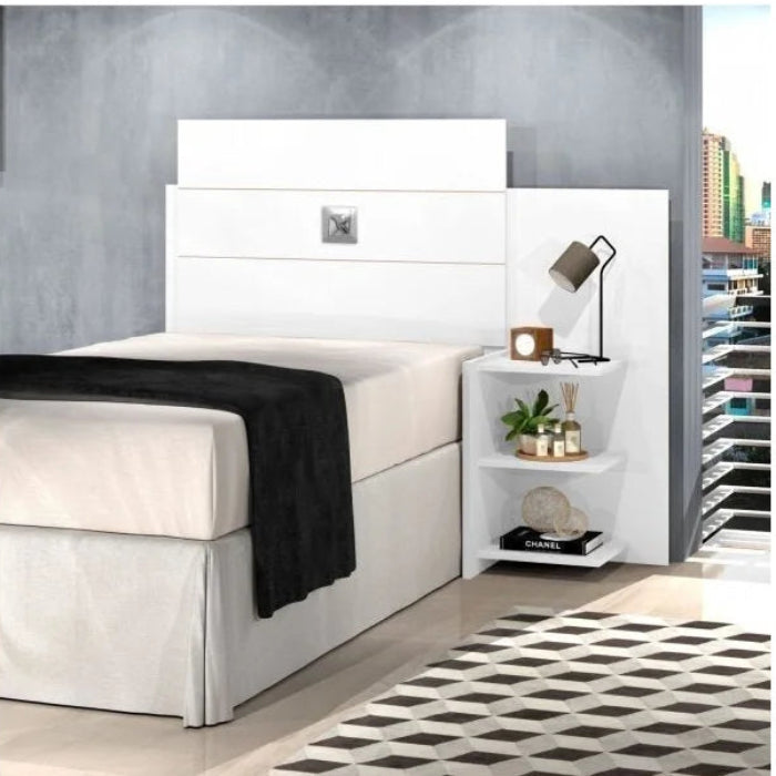 Cabec Box Solteiro Acapulco Branco EN