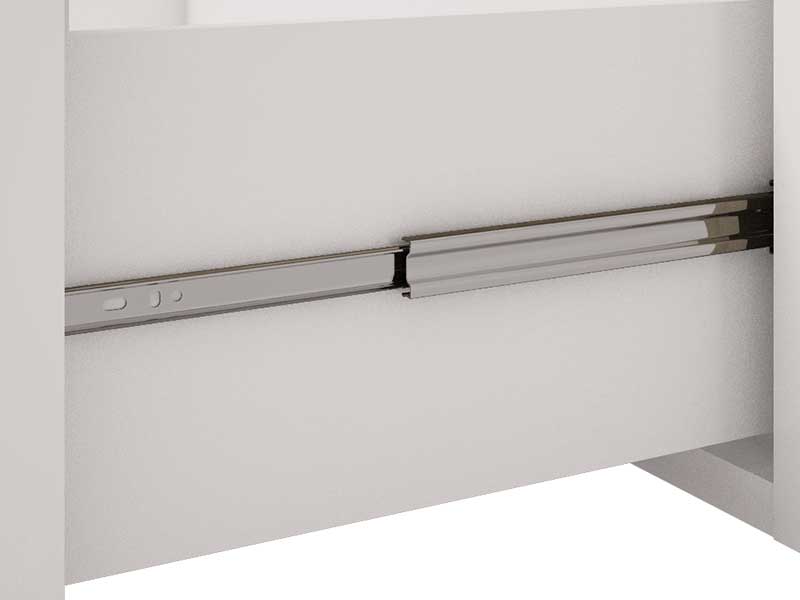 Gabinete de Banheiro Hortência 100% MDF - Com Cuba + Espelho - Branco/Preto