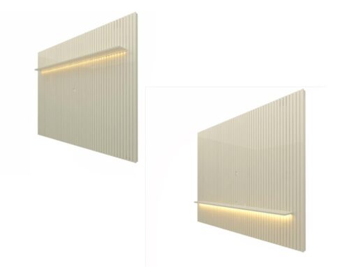 Painel Nobre 85" - Com LED - Off White E