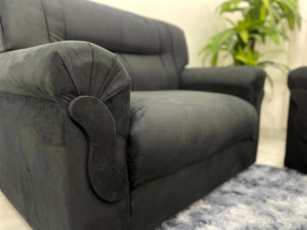 Conjunto de Sofá 2 x 3 lugares REF 5014 - Preto E