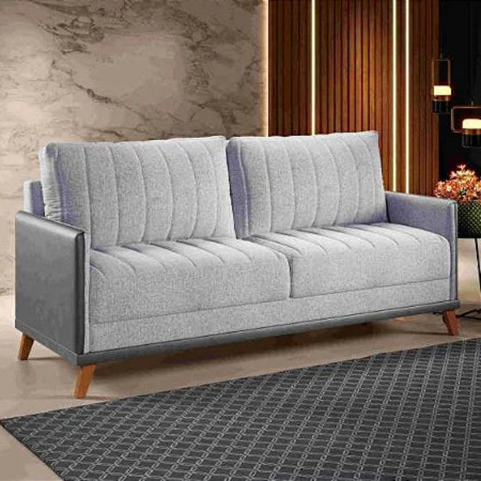 Estofado Living Conceito 2 Metros Linho Inox EN