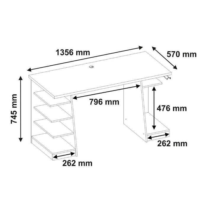Mesa Gamer NT 2020 - Preto