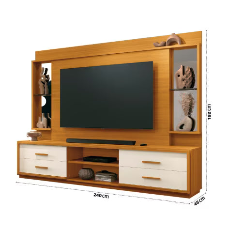 Home Leni 75'' - Cedro/Off White E