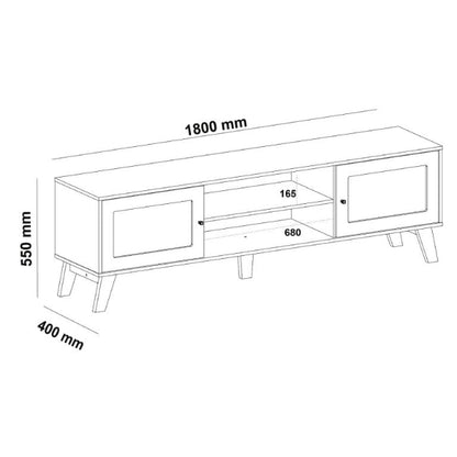 Rack Charlotte 75″ - Cinamomo/Off White E