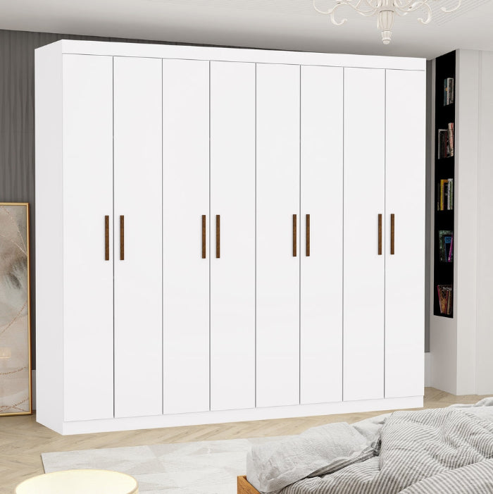 Roupeiro Rubi - 8 Portas - Branco  E