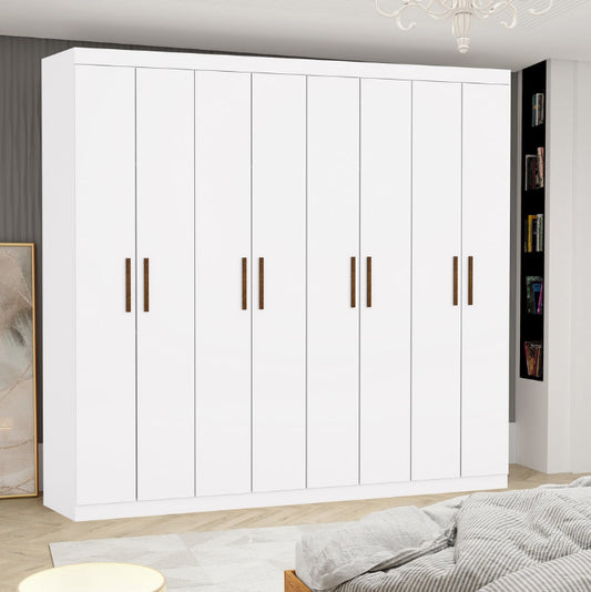 Roupeiro Rubi - 8 Portas - Branco  E