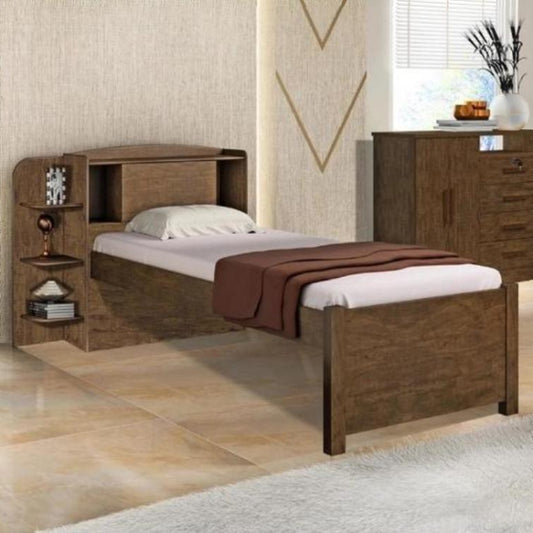 Cama Solteiro Milenio Plus Castanho EN