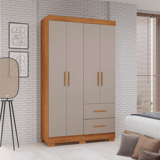 Roupeiro Estrela com Pes Cinamomo.Off White EN