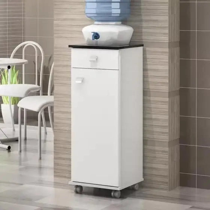 Balcao Bianca 1P1G Branco Tmp Preto EN