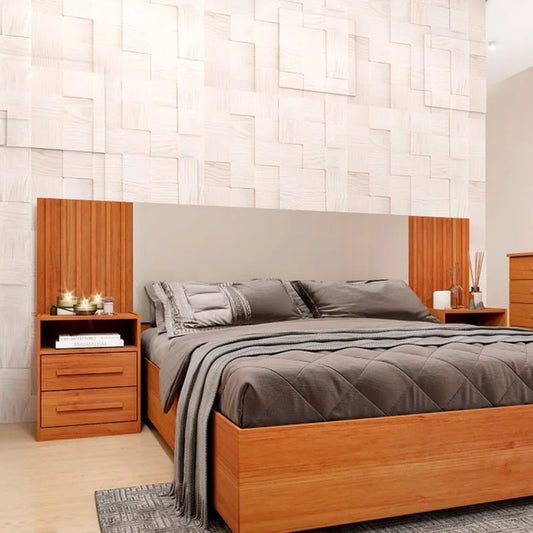 Painel Box Casal.Queen Montserrat.Barcelona Cinaomo Off White EN