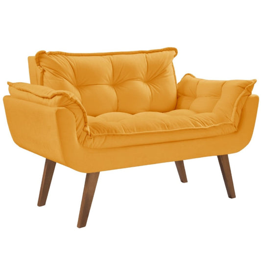 Poltrona Namoradeira Opalla Veludo Suede EN