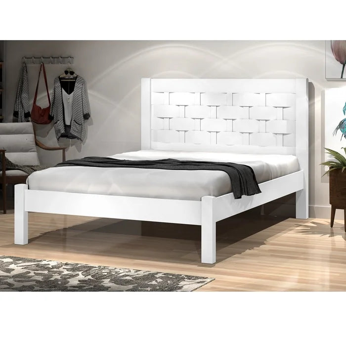 Cama Casal Laila Branco.Branco EN
