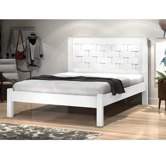 Cama Casal Laila Branco.Branco EN