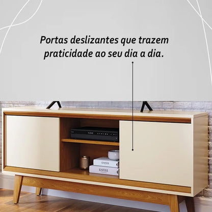 Rack Bancada Atlas 1,64 cm 65" - Cinamomo/Off White EN