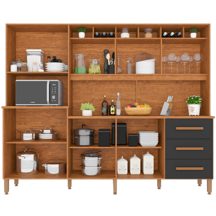 Kit Cozinha Angelina Prime Frisada Branco EN