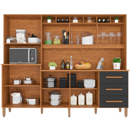 Kit Cozinha Angelina Prime Frisada Branco EN