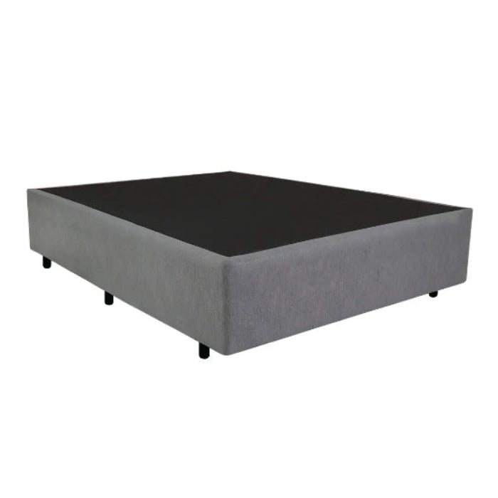 Base Casal Suede Cinza EN