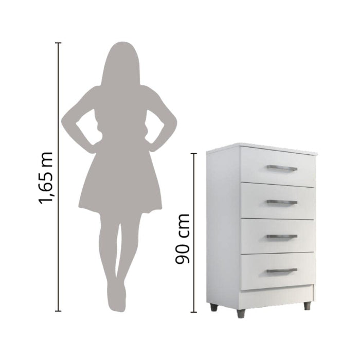 Comoda Flavia Branco EN