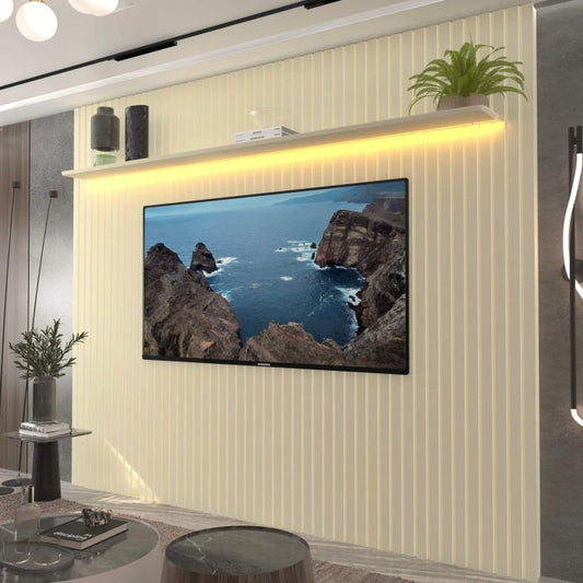 Painel Nobre 85" - Com LED  - Off White E
