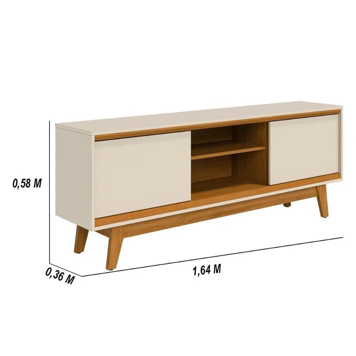 Rack Bancada Atlas 1,64 cm 65" - Cinamomo/Off White EN