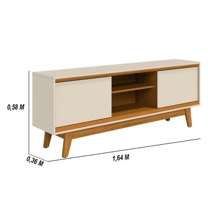 Rack Bancada Atlas 1,64 cm 65" - Cinamomo/Off White EN