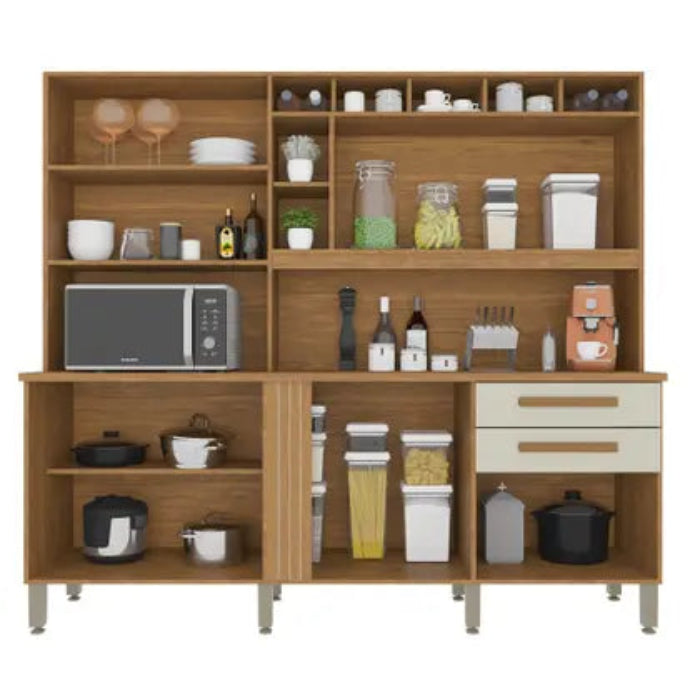 Kit Cozinha Antonela Cinamomo.Off White C/ Espelhos EN