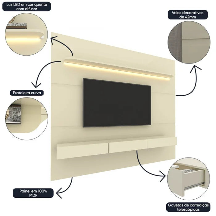Home Royal 85'' - COM LED - Off White EN