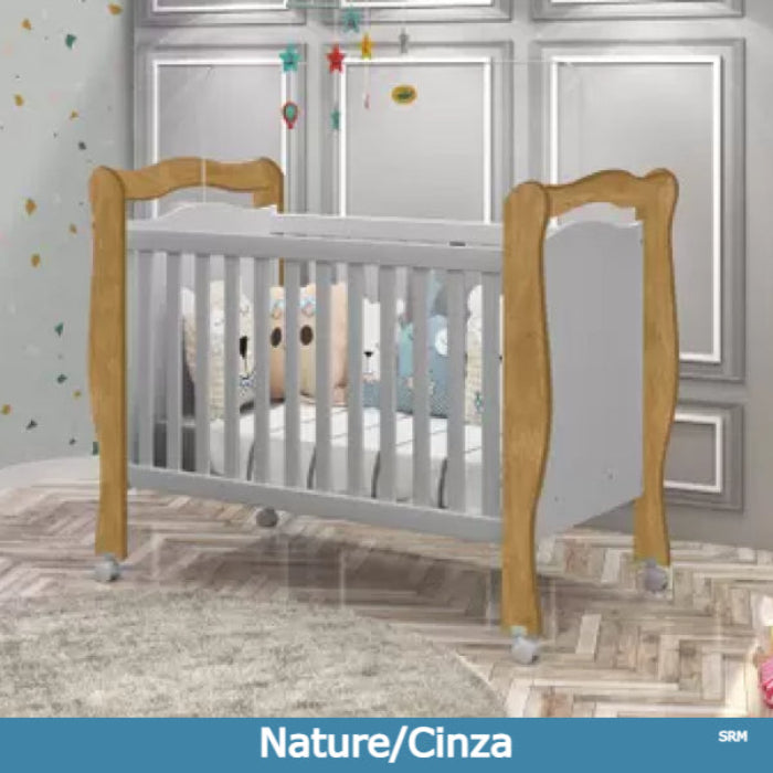 Berco Mini Cama Alvin  Nature.Cinza EN