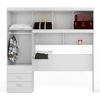Roupeiro Modulado México (Casal 1,38 cm) - Branco   E