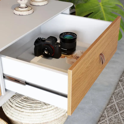 Home Detroid 1,60 cm - Tv 65'' - Off White/Nature EN