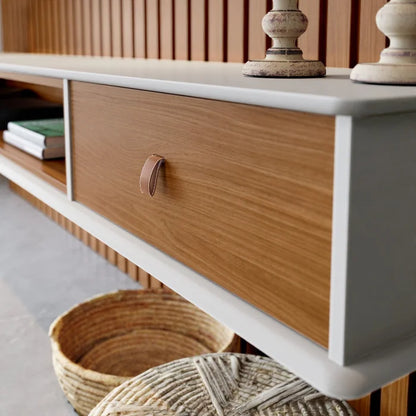 Home Detroid 1,60 cm - Tv 65'' - Off White/Nature EN