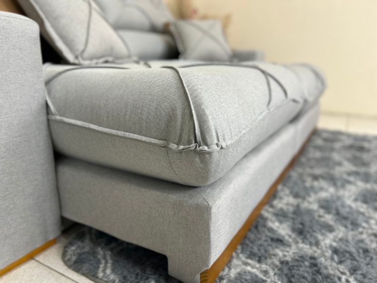 Sofá Retrátil e Reclinável Gran Bello 2.50m – Linho - Cinza E