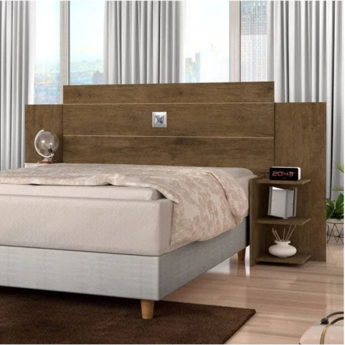 Cabeceira Box Acapulco Jequitibá/Off White Flex EN