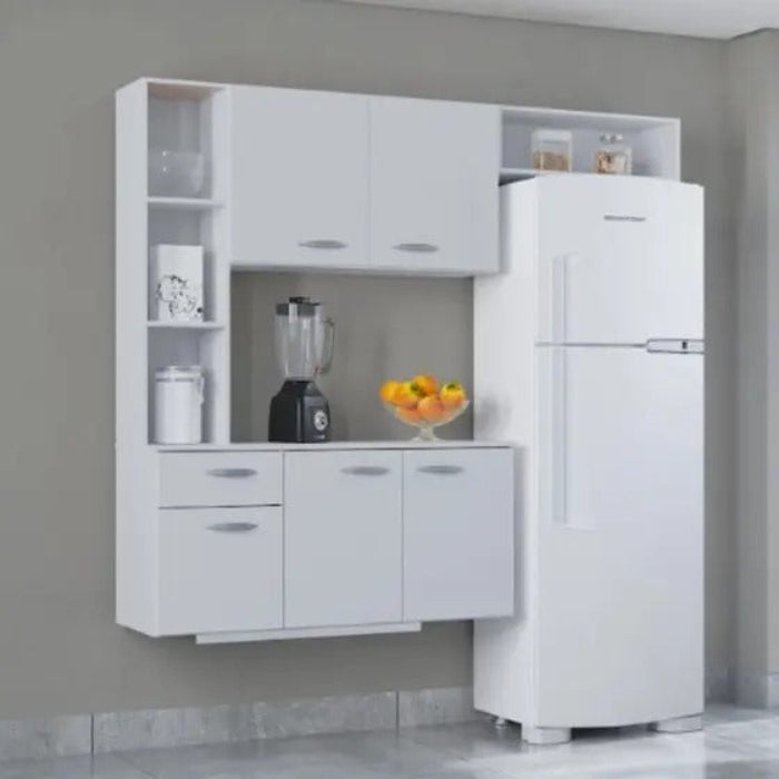 Cozinha Suspensa com Balcao Isis 163 Branco EN